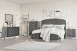 KAILANI10:Kailani Upholstered Panel Bed, Styled