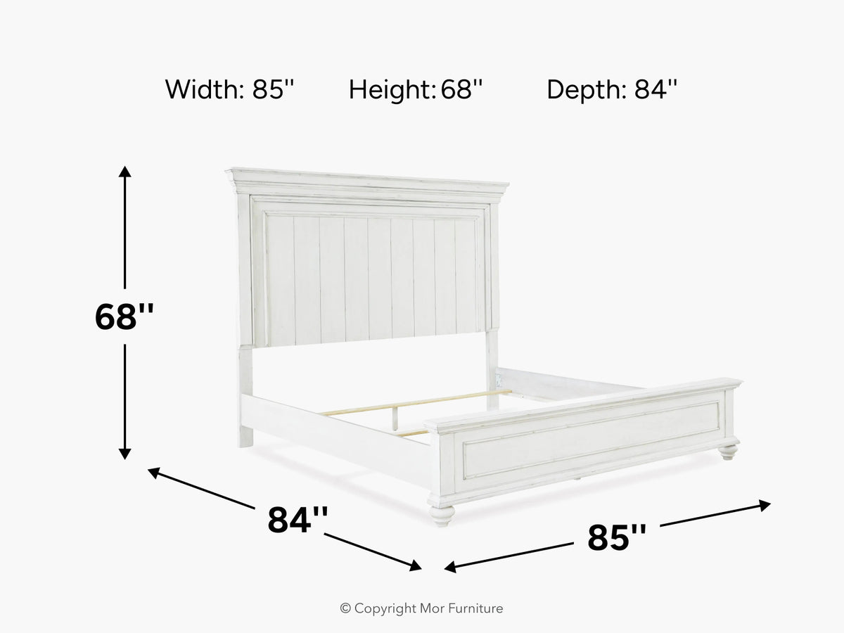 KANWYN007:Kanwyn Panel Bed,