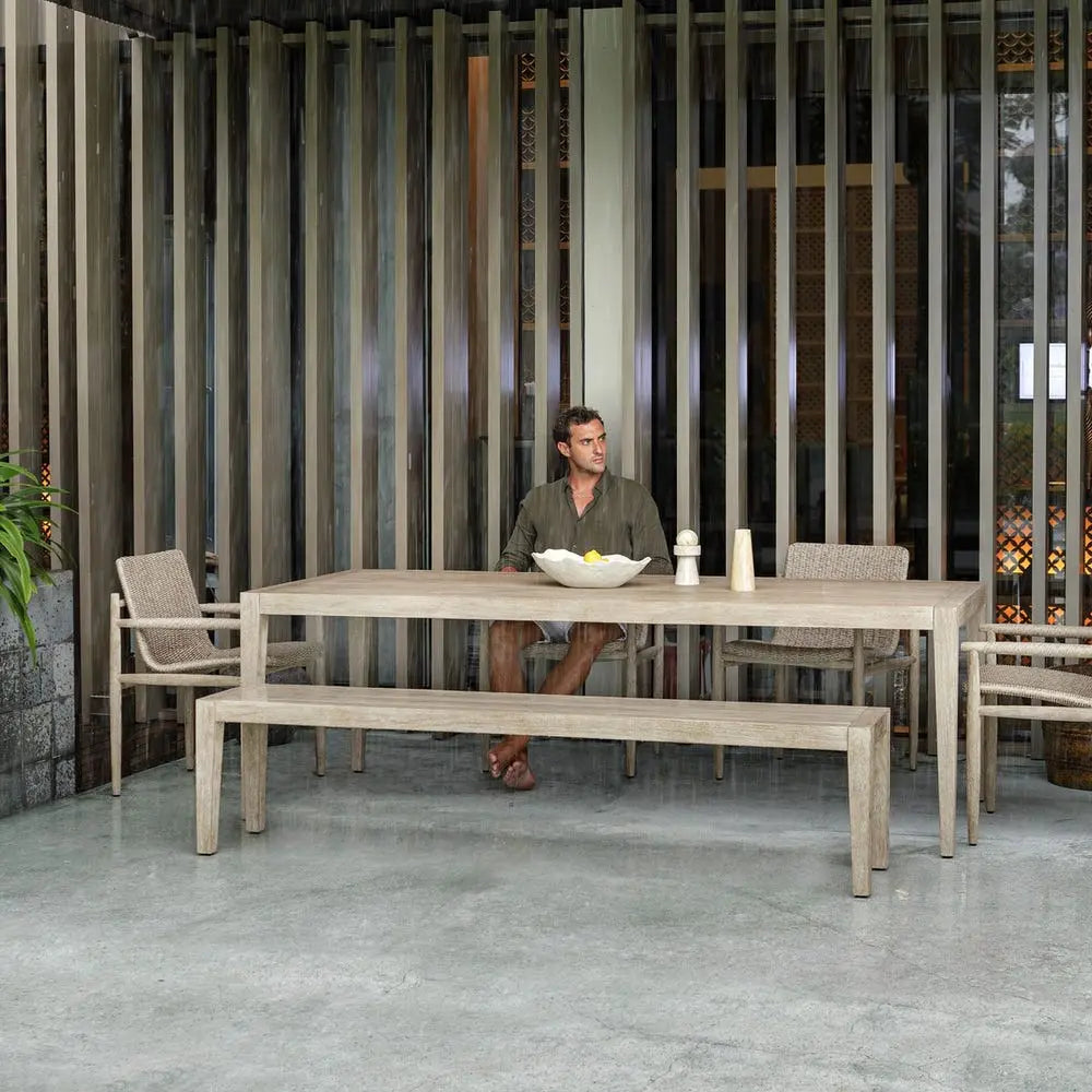 416166789:Kirkham Outdoor Bench, Styled