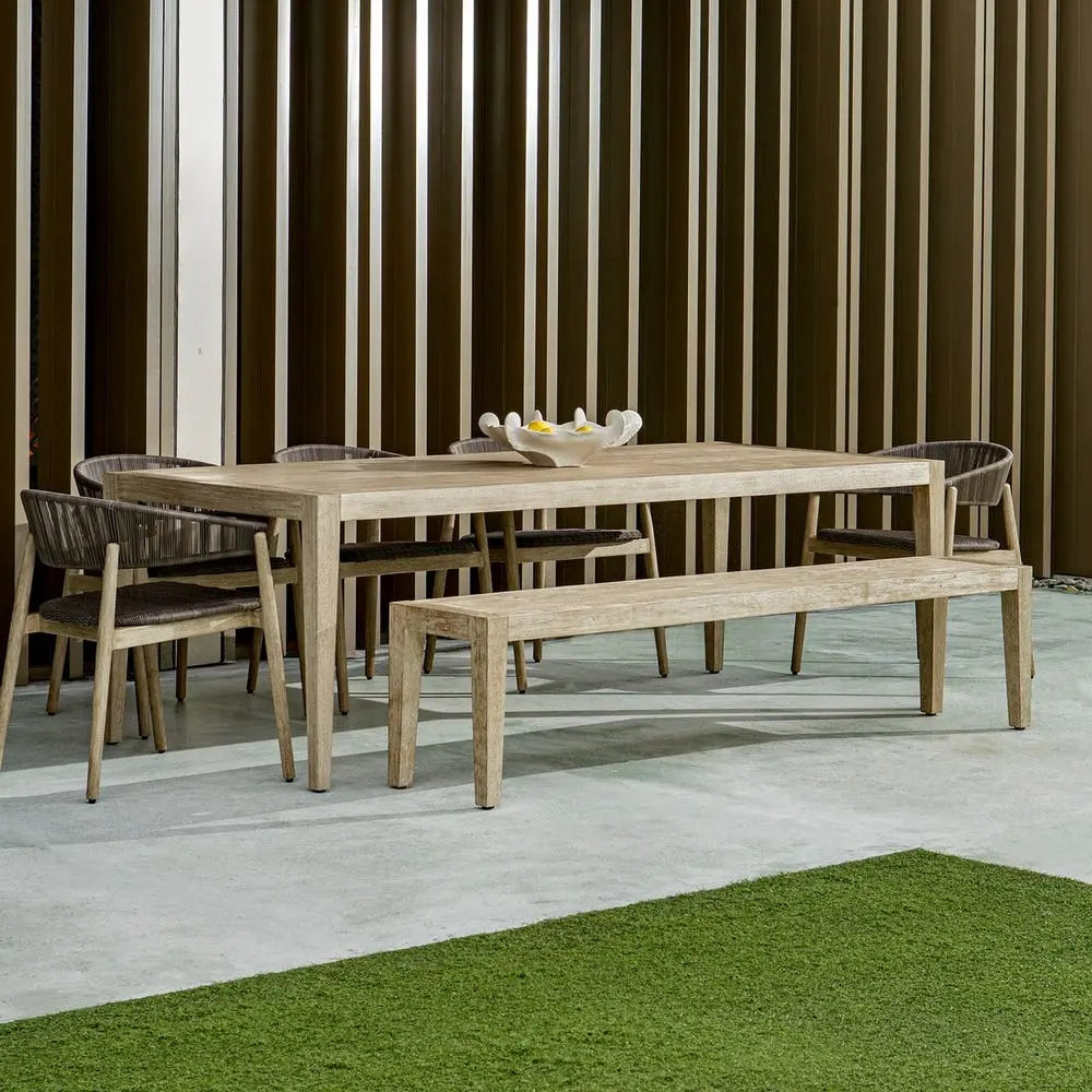 416166789:Kirkham Outdoor Bench, Styled