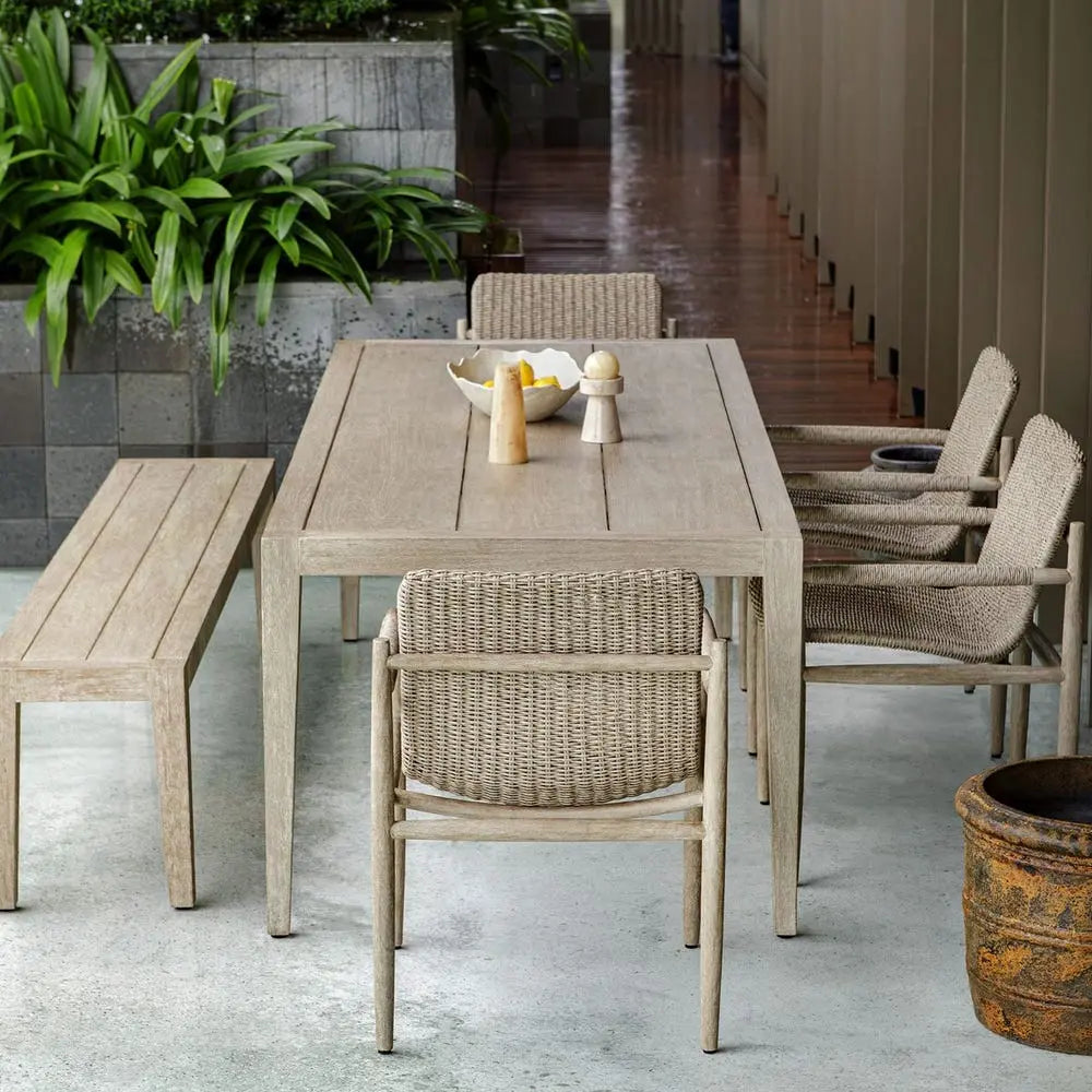 608442795:Kirkham Outdoor Dining Table, Styled