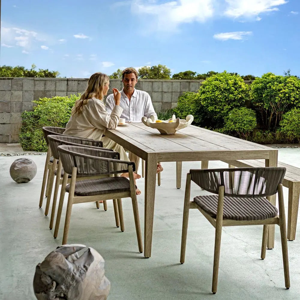 608442795:Kirkham Outdoor Dining Table, Styled