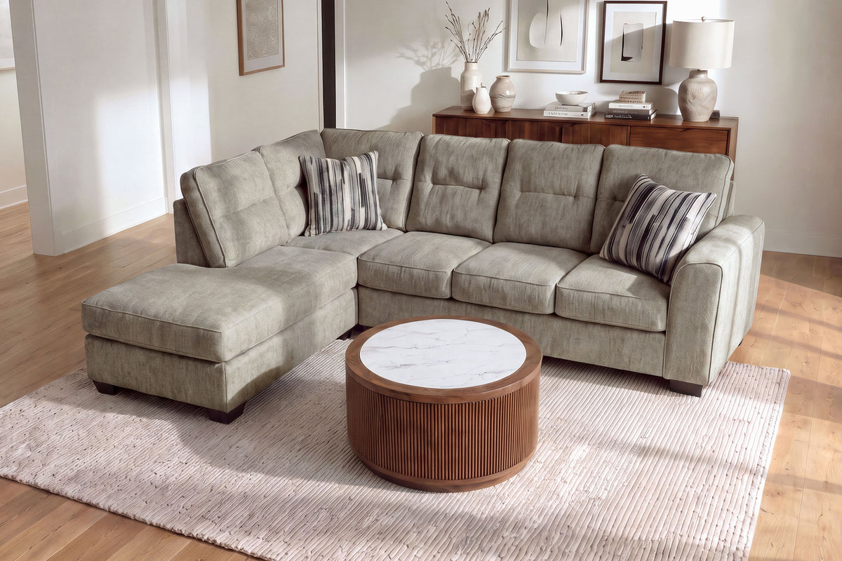 OLTEN0000:Olten Sofa Chaise Sectional, Angled