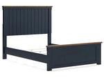 LANDOCK10:Landocken Panel Bed, AngledAngle