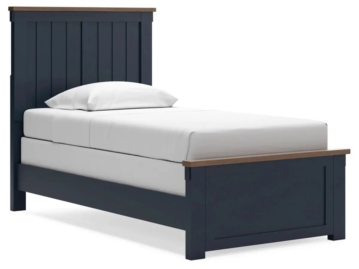 LANDOCK15:Landocken Panel Bed & Dresser , AngledAngle