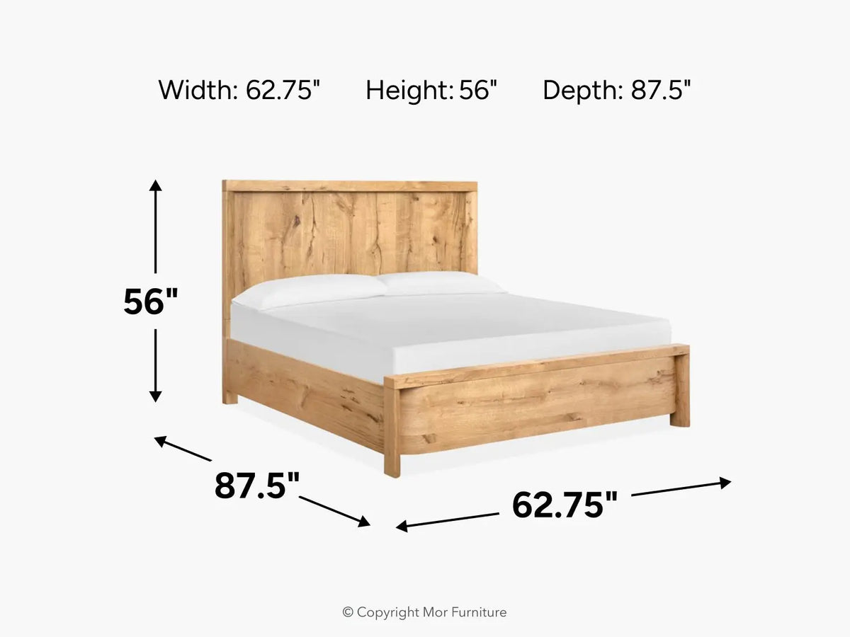 LARAMIE01:Laramie Panel Bed,