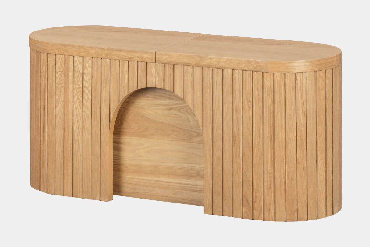 416109922:Leafy Dining Bench, Angled