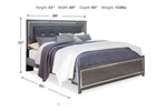 LODANNA07:Lodanna Panel Bed,