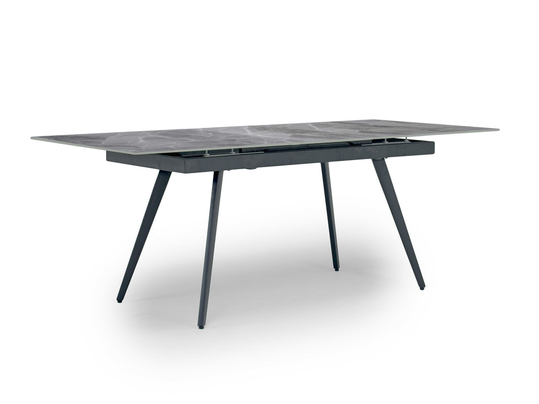 LUCIAGRY0:Lucia Dining Table & 4 Chairs, AngledAngle
