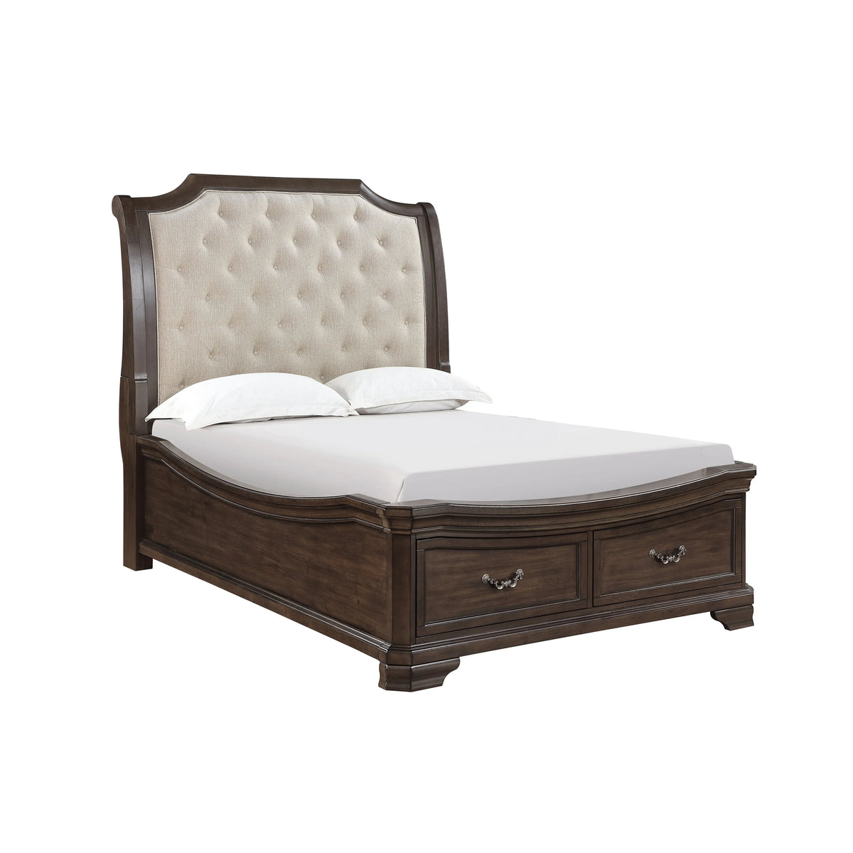 LYNDHUR15:Lyndhurst Sleigh Bed With Stor, AngledAngle