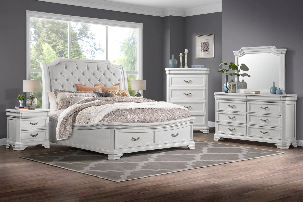 LYNDHUR04:Lyndhurst Sleigh Bed With Stor, Styled