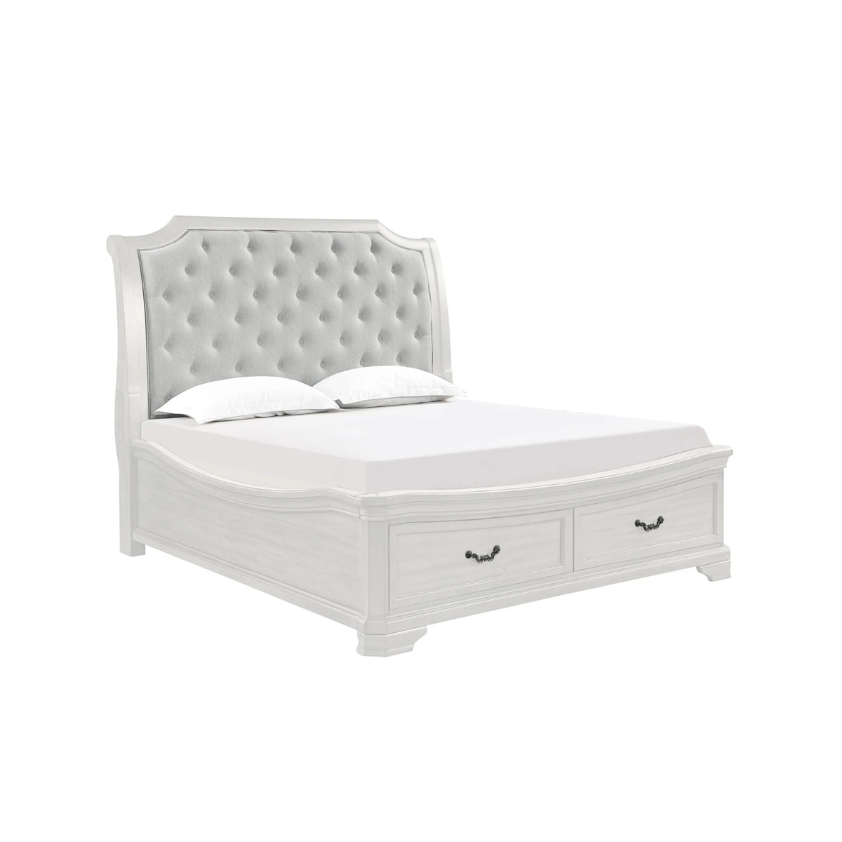 LYNDHUR07:Lyndhurst Sleigh Bed With Stor, AngledAngle