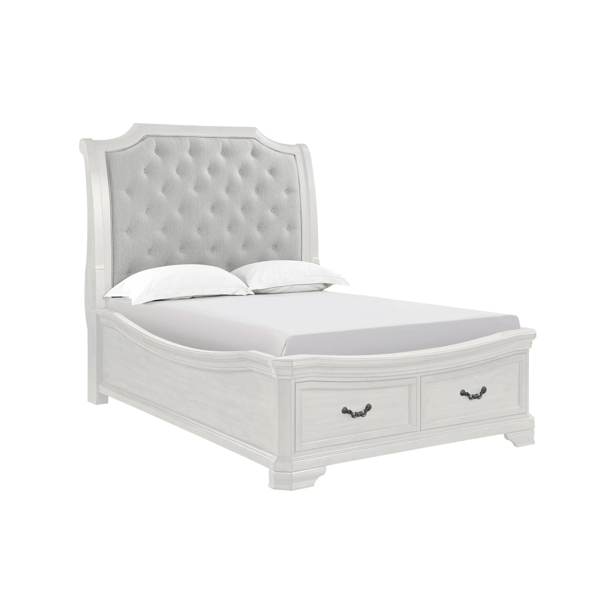 LYNDHUR00:Lyndhurst Sleigh Bed With Stor, AngledAngle