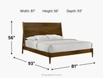 MALIBU053:Malibu Panel Bed,