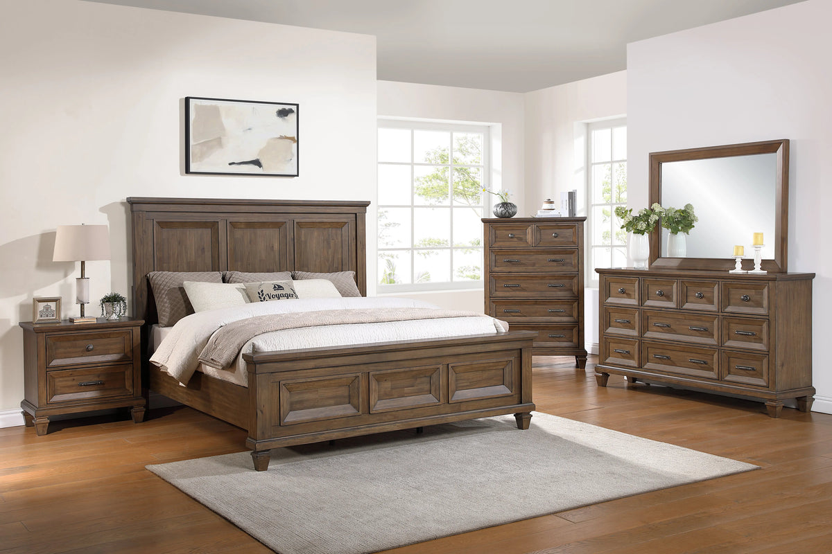 MARIANA18:Mariana Panel Bed & Dresser & , Styled