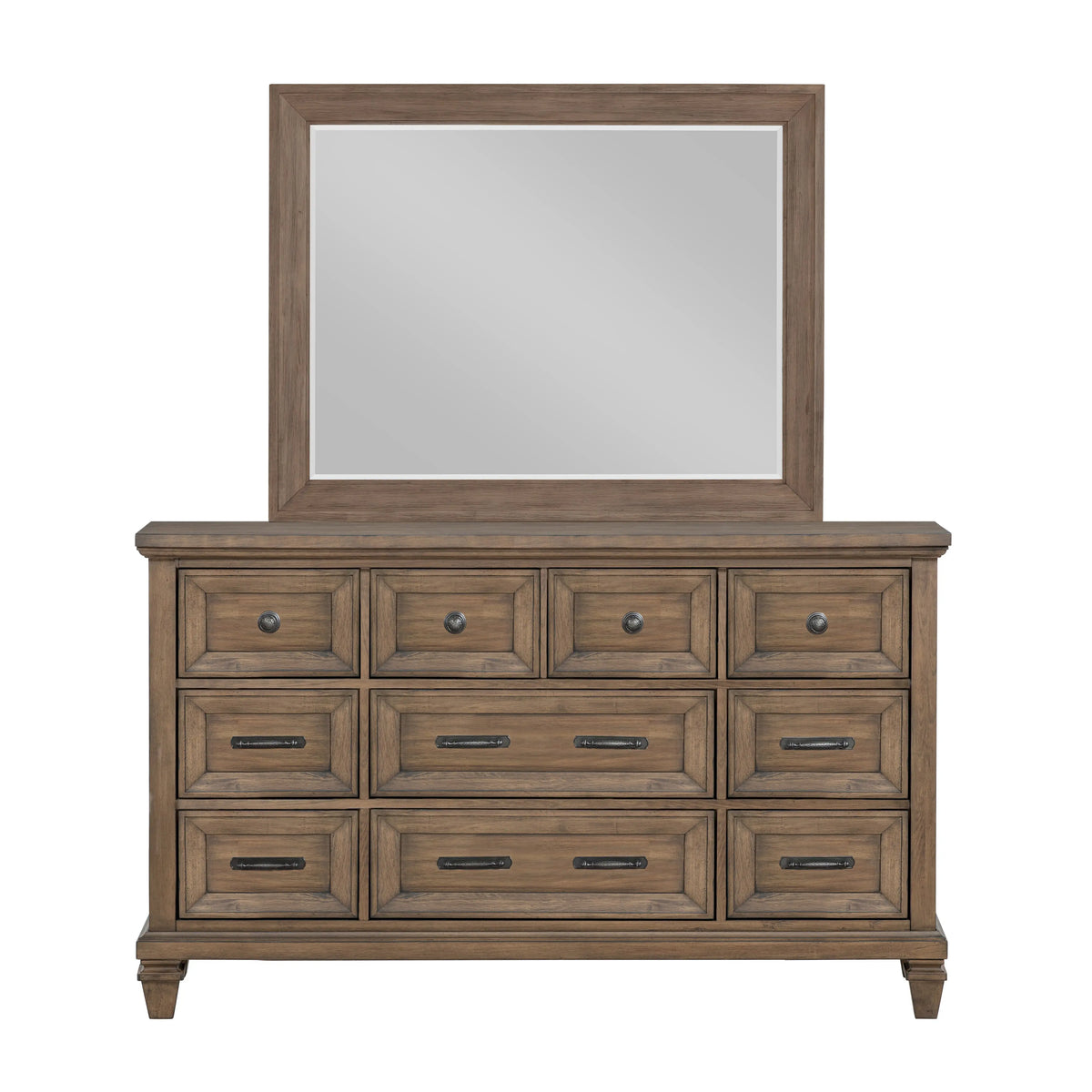 MARIANA21:Mariana Panel Bed & Dresser & , Front