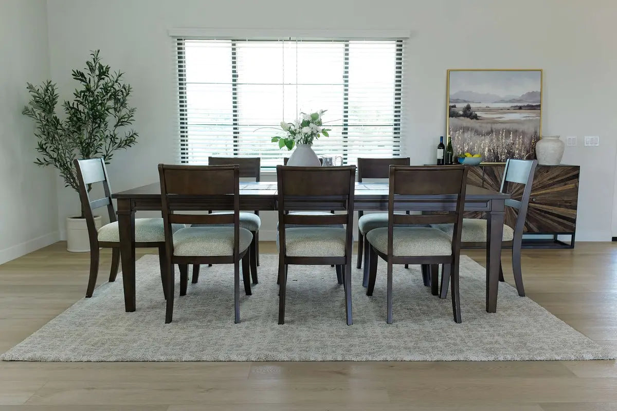 MARIANA55:Mariana Dining Table & 8 Chair, StyledFront