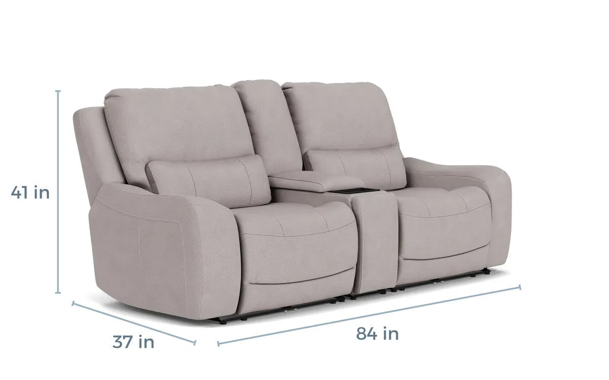 MASONCLOV:Mason 2 Power Console Loveseat,