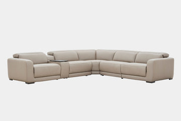 MAXWLL011:Maxwell 6 Piece 2 Power Sectional With 2 Power Armless Recliner, Angled