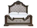 MAYLEE004:Maylee Upholstered Panel Bed, Front