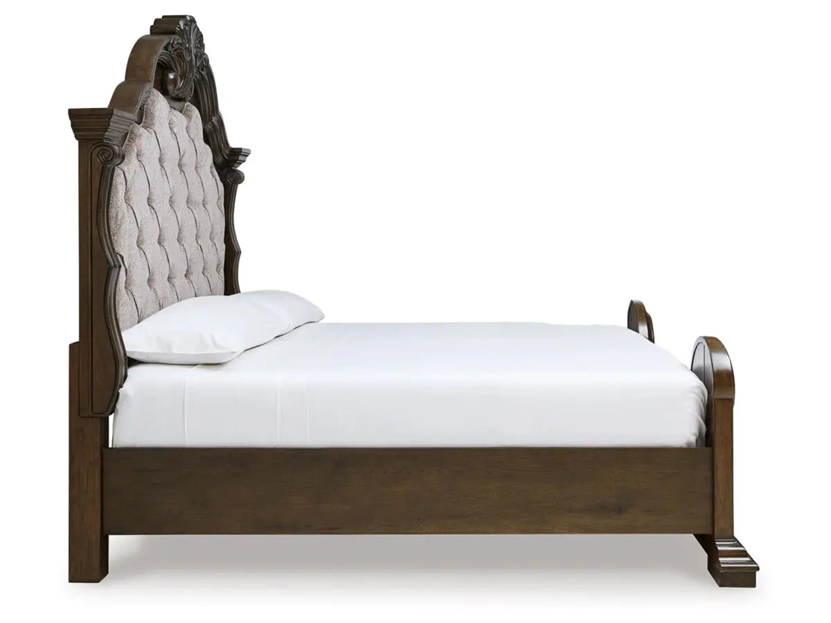 MAYLEE004:Maylee Upholstered Panel Bed, Side