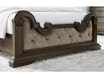MAYLEE003:Maylee Upholstered Panel Bed &,