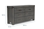 MODMEAEK1:Meadow Panel Bed & Dresser & M, 