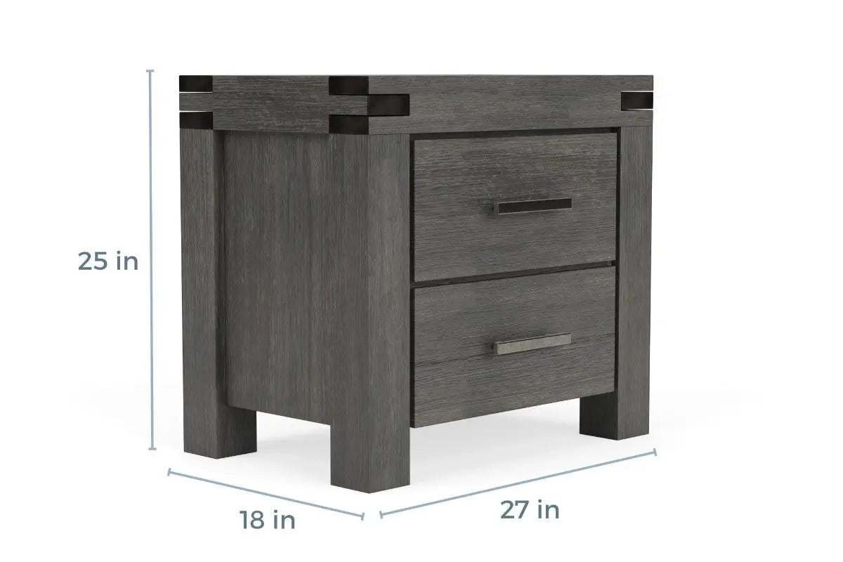MEADOW015:Meadow Panel Bed & Dresser & M, 