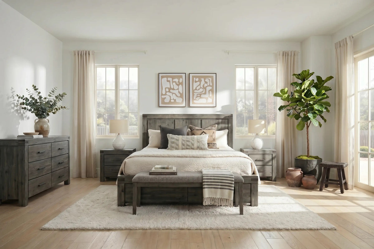 MEADOW013:Meadow Panel Bed,
