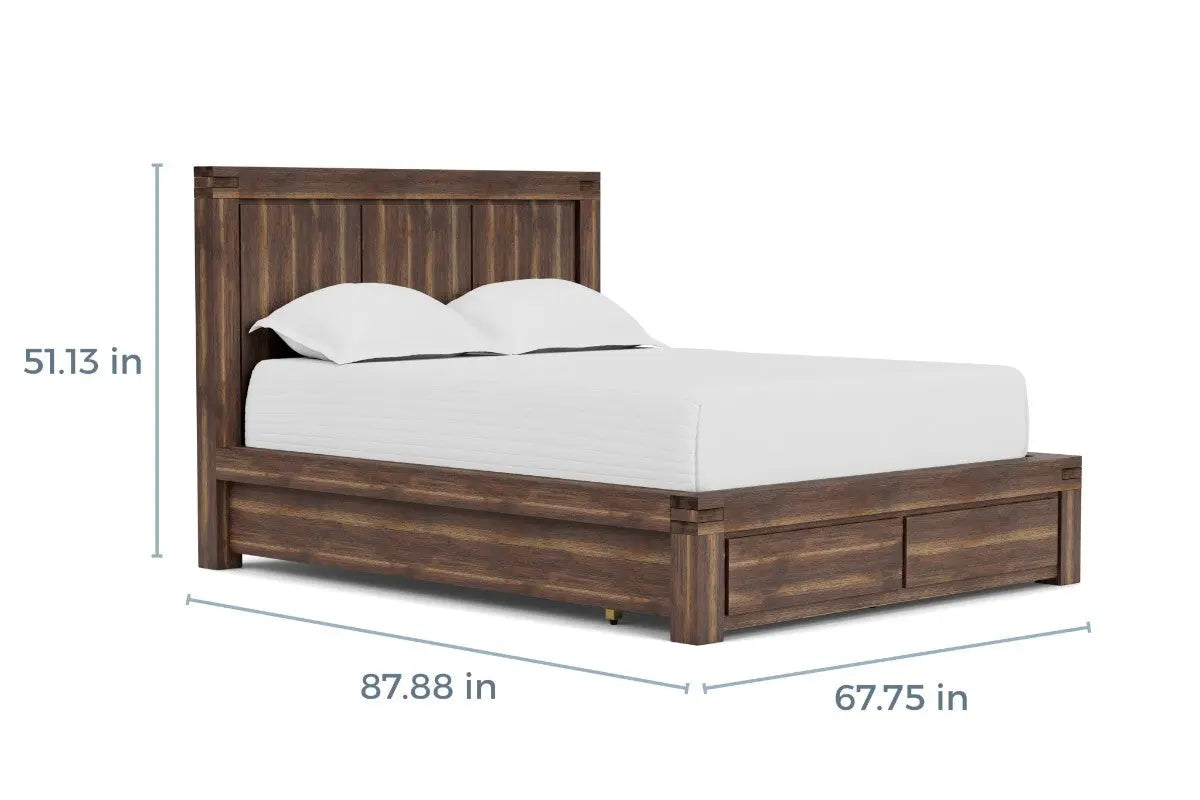 MEADOW001:Meadow Panel Bed,