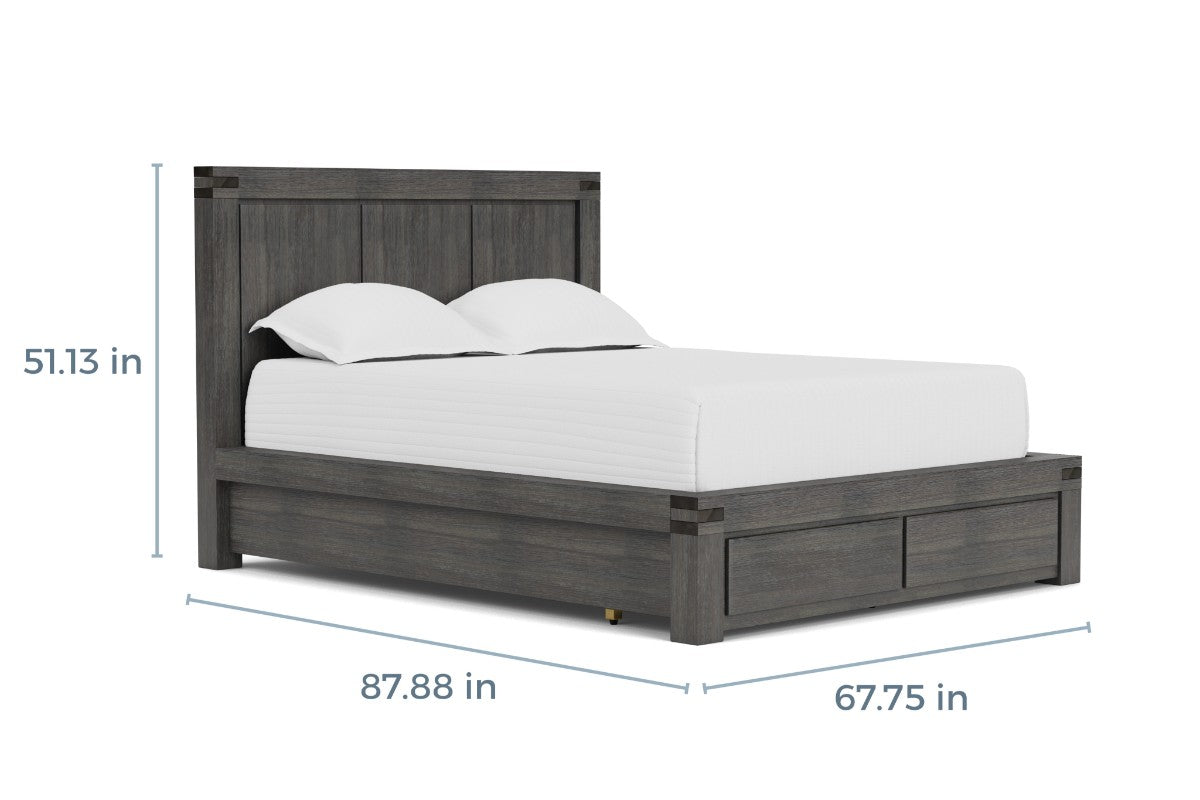 MEADOW013:Meadow Panel Bed,