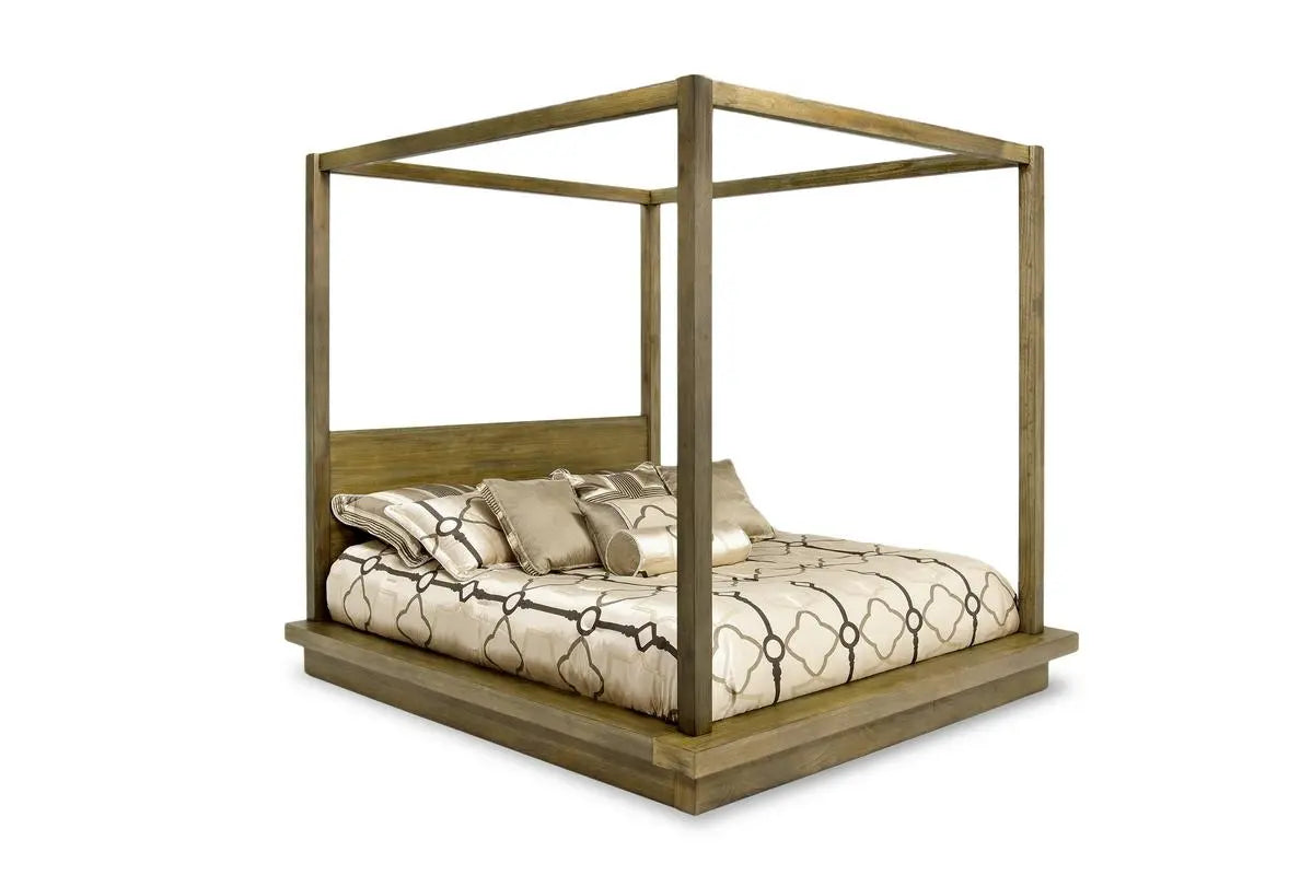 MELBOURNE:Melbourne Canopy Bed & Dresser, AngledAngle