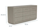 MELBEDR10:Melbourne Panel Bed & Dresser ,
