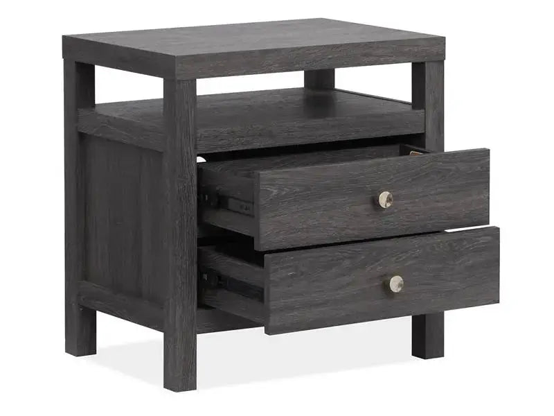 MERRIFI55:Merrifield Upholstered Bed & D, Open