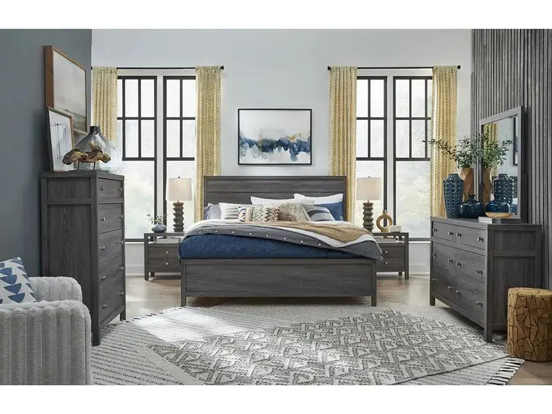 MERRIFI35:Merrifield Panel Bed, Styled
