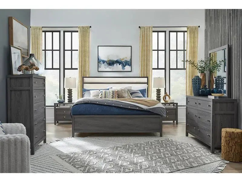 MERRIFI53:Merrifield Upholstered Bed, Styled