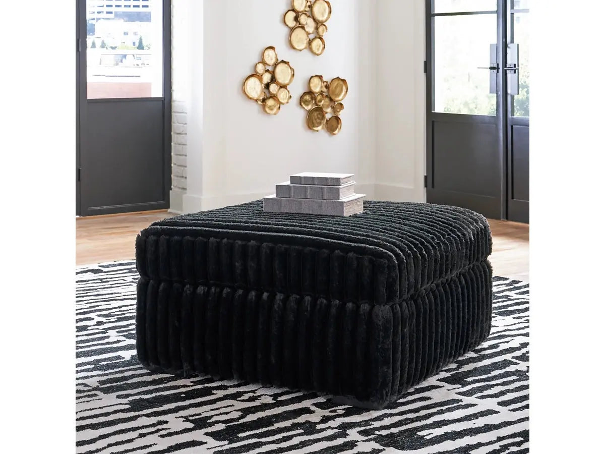 899692119:Midnight Madness Ottoman, Styled