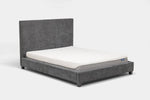 MODRNII16:Modern Upholstered Bed, Angled