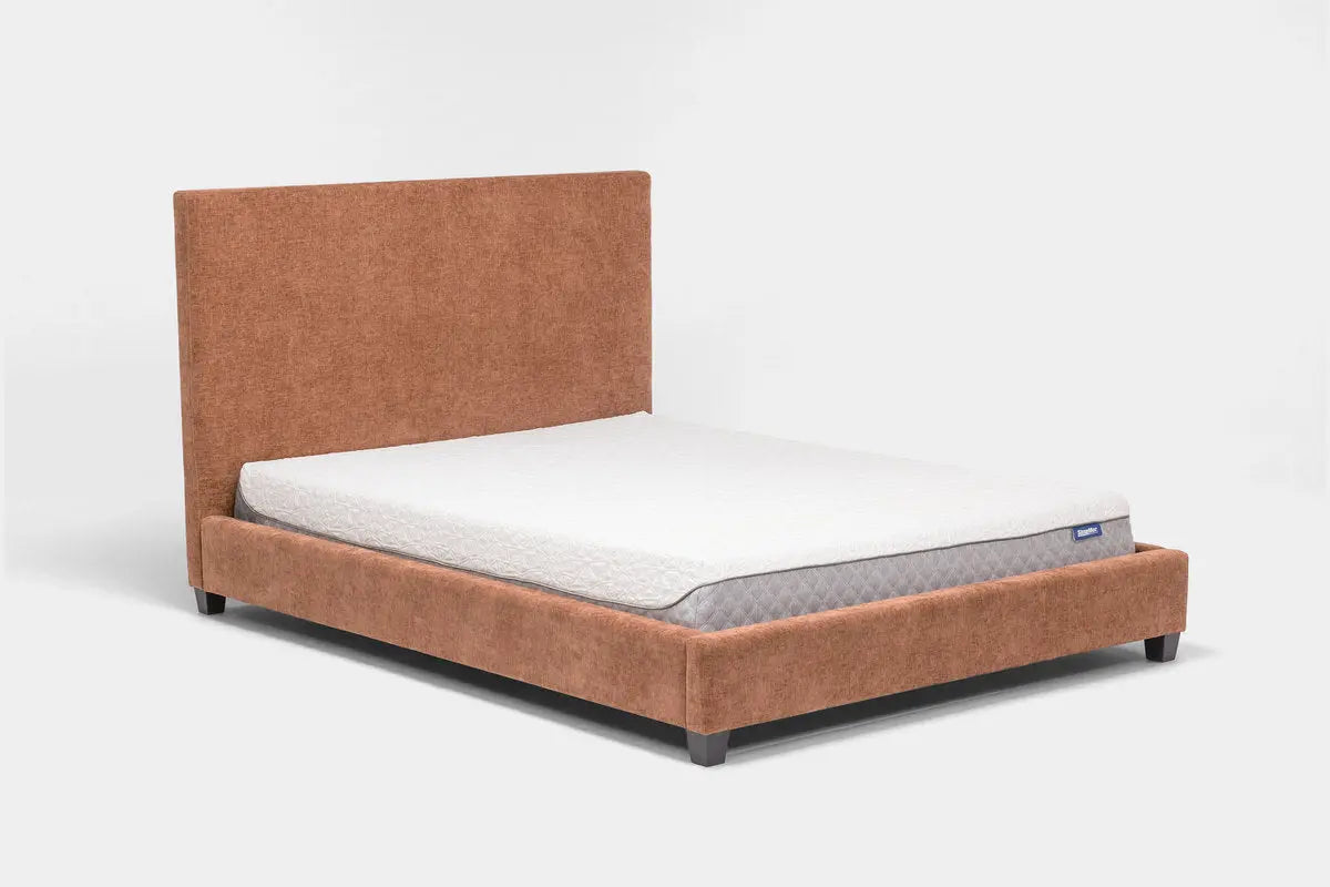 MODRNII10:Modern Upholstered Bed, Angled