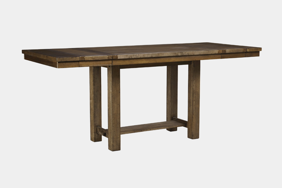 MORIVIL10:Moriville Counter Height Dining Table & 4 Stools, Angled