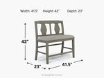 025210722:Napa Counter Height Bench,