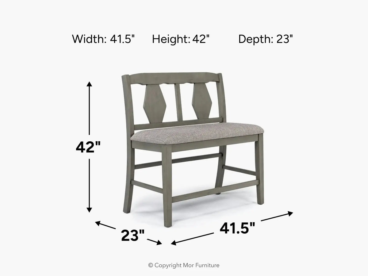 025210722:Napa Counter Height Bench,