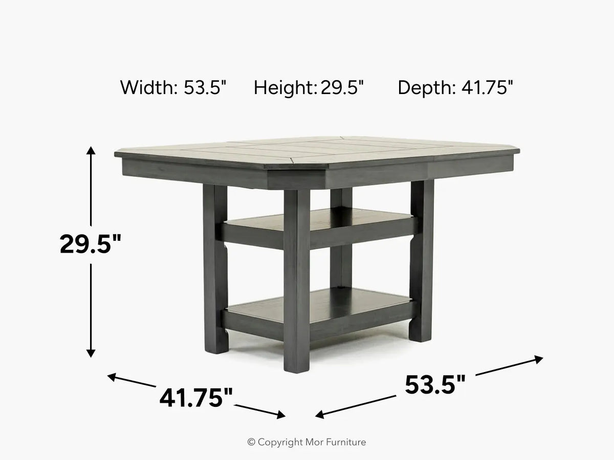 NEWHAVEN3:New Haven Adjustable Height Dining Table,