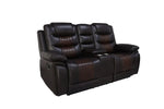 555150611:Nikko Reclining Console Lovese, AngledAngle