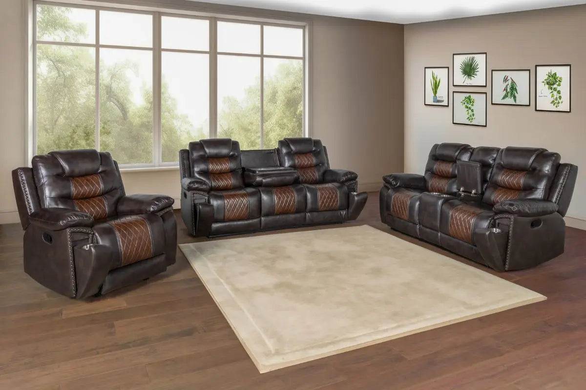 555150611:Nikko Reclining Console Lovese, Styled