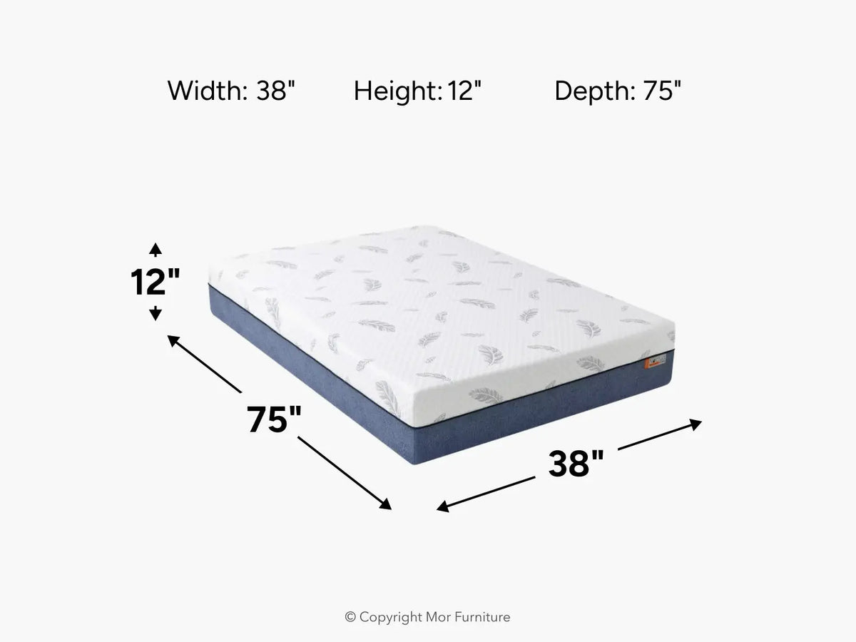 220087600:Noctua 12 Inch Wren Hybrid Mattress,