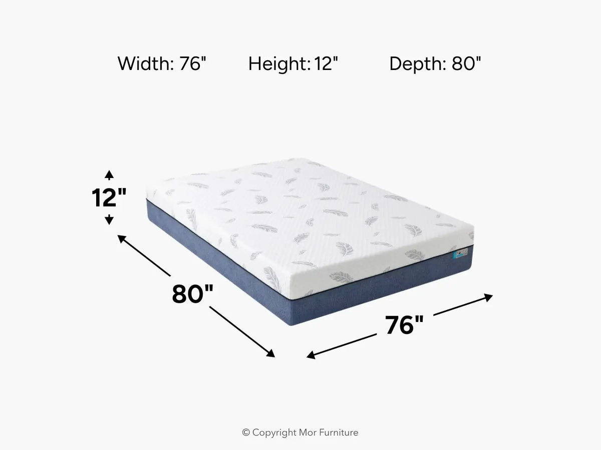 227126355:Noctua 12 Inch Wren Hybrid Mattress,