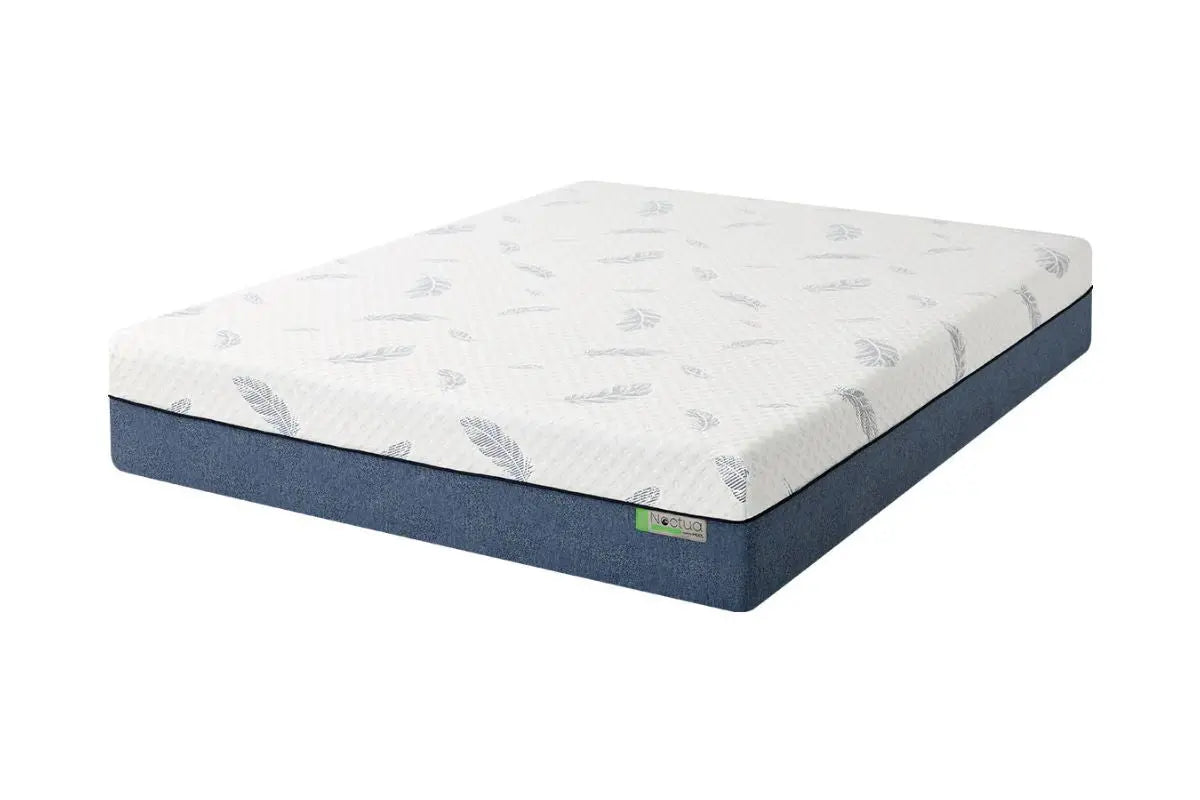 870500496:Mlily 10 Inch Noctua Sora Firm Hybrid Mattress, Angled