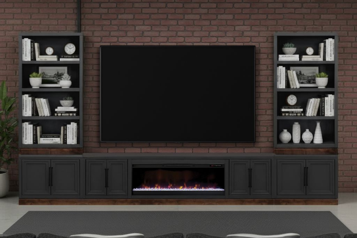833826811:Nora Fireplace Console, Styled