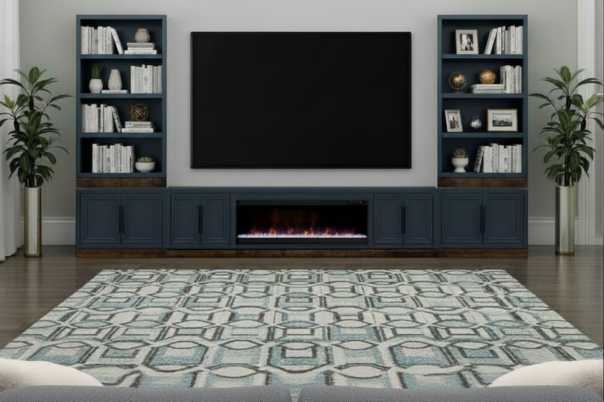 911648259:Nora Fireplace Console, Styled
